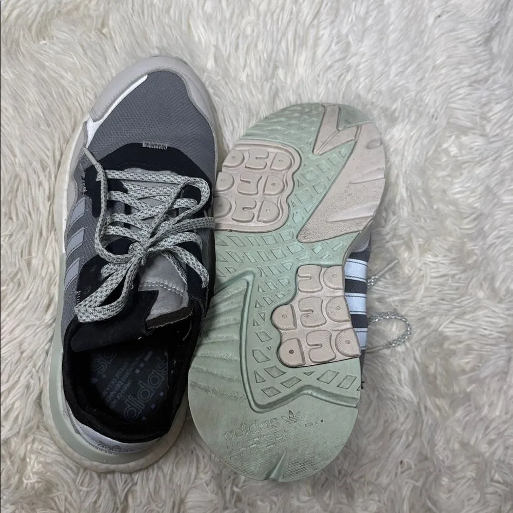 Adidas Black and White Cordura Sneakers